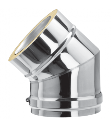 Coude ISOLÉ INOX - 45° - DIAM 150