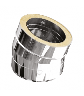 Coude ISOLÉ INOX - 15° - DIAM 100