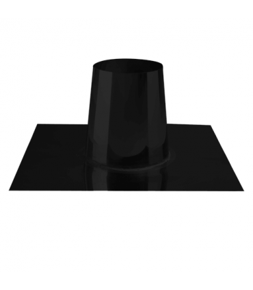 Solin 0° inox & noir - DIAM 80