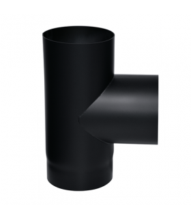 Té 90° Ferrolux Noir Ø 130 mm