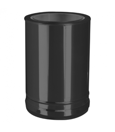 Connexion double à simple noire DW ECO Noir Ø 130 mm