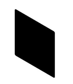 Plaque de protection de sol noire carrée 735 x 735 Ferrolux Noir